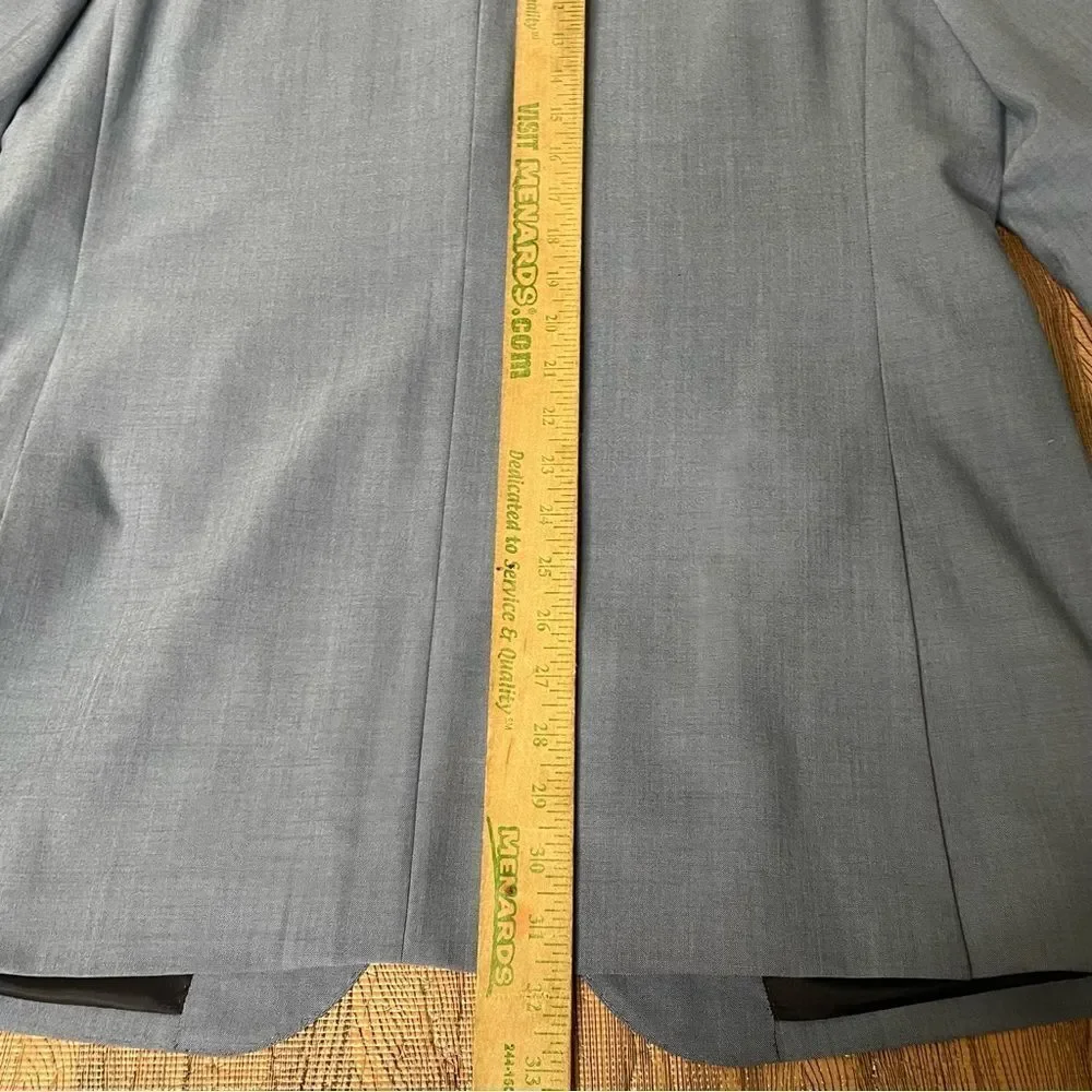 J Crew Ludlow Blazer Sport Coat Men’s‎ Blazer 44L Blue American Woolens 2 Btn